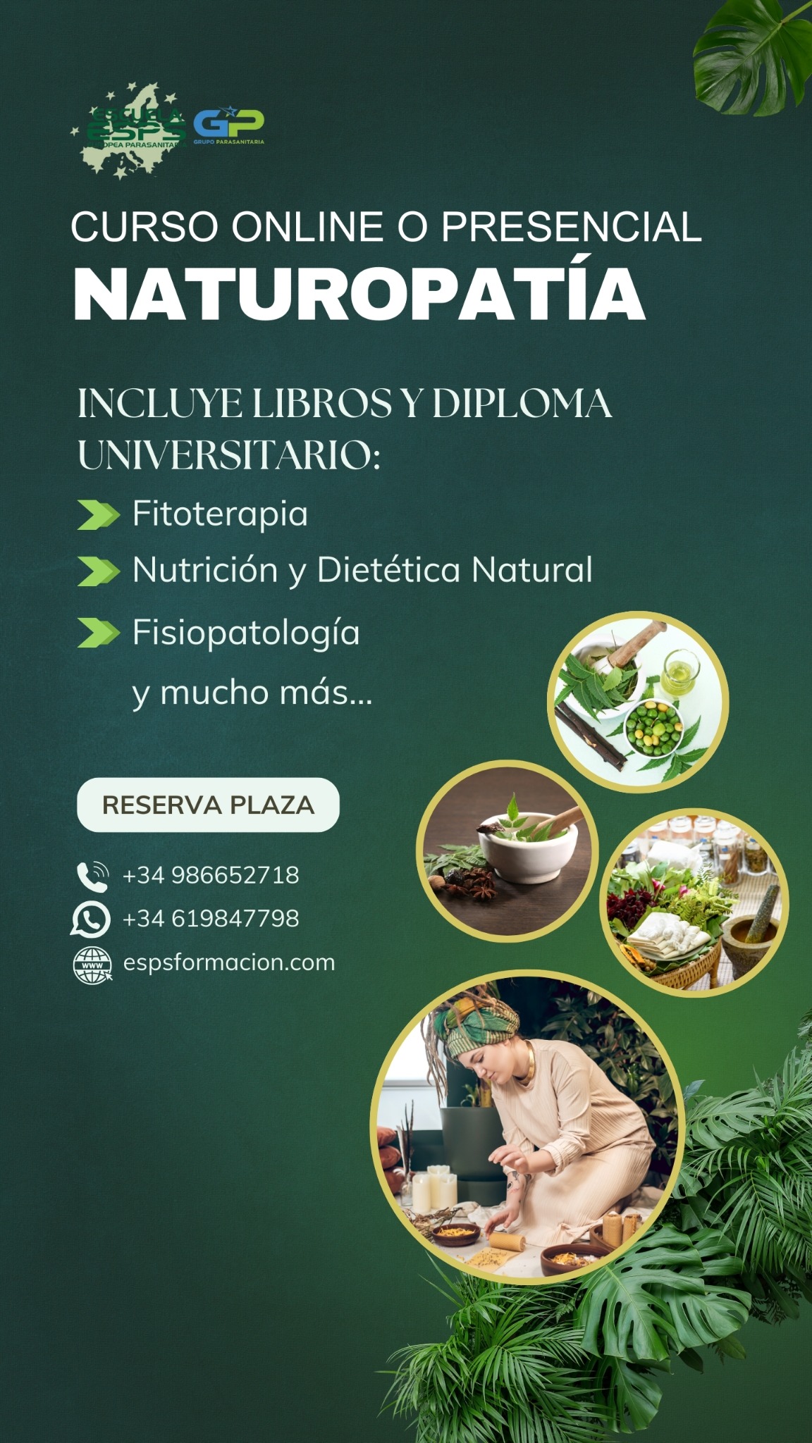 curso de naturopatia online universitario